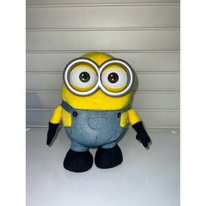 Minions Despicable Me Bob Plush 8.5”Stuffed Toy With Tags Illumination Stuffed